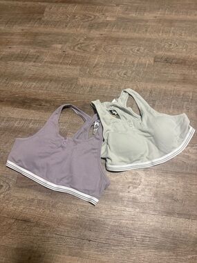 Crane Everyday Soft Ribbed Seamless Bralette - Lavender and Sage